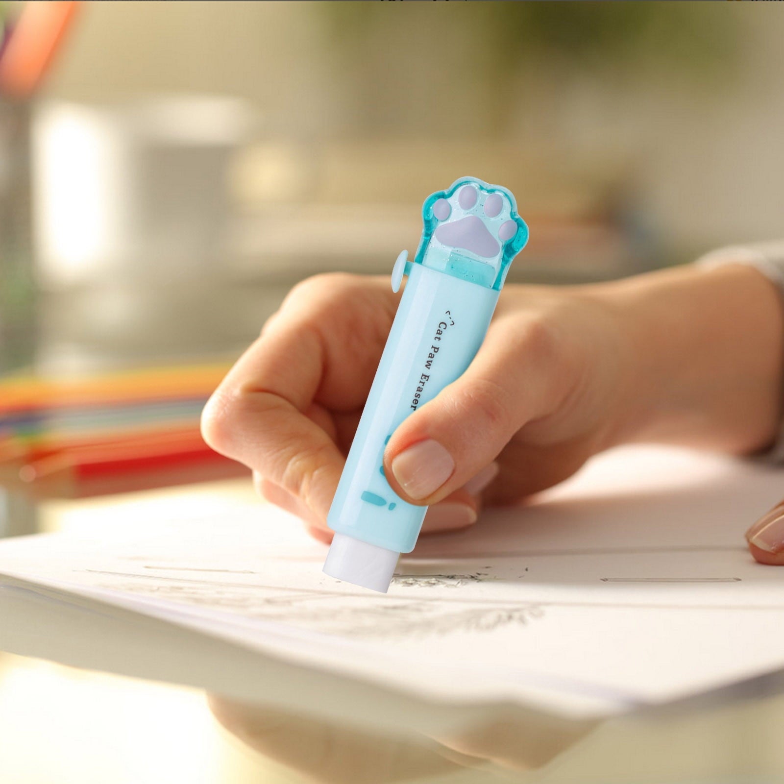 Tyidzon Erasers for Pencils 2 Pack, Cute Pencil Erasers for Office, Erasers for Drawing Sketching Blue V1189-LWWAL-20260325-01144