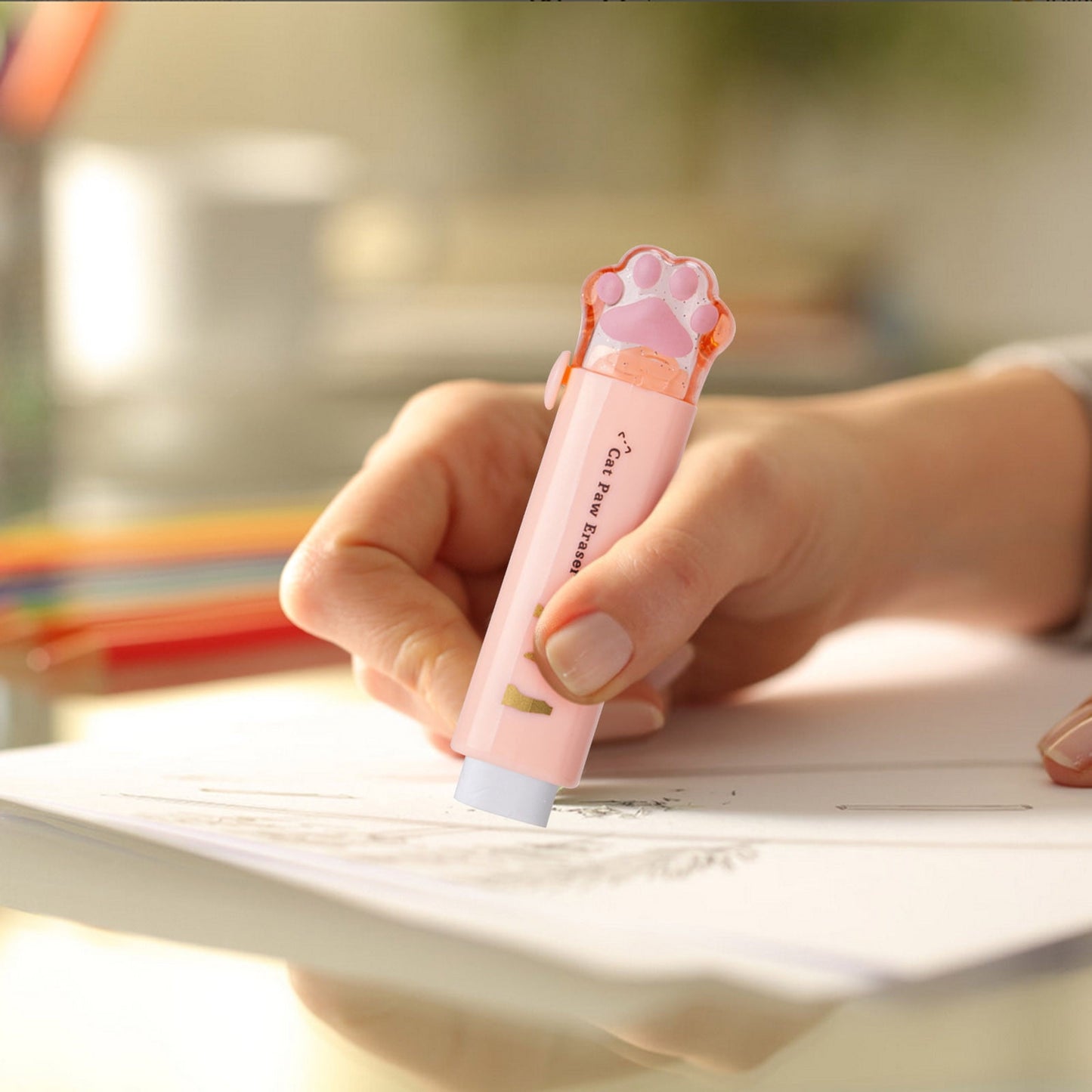 Tyidzon Erasers for Pencils 2 Pack, Cute Pencil Erasers for Office, Erasers for Drawing Sketching Orange V1189-LWWAL-20260325-01145