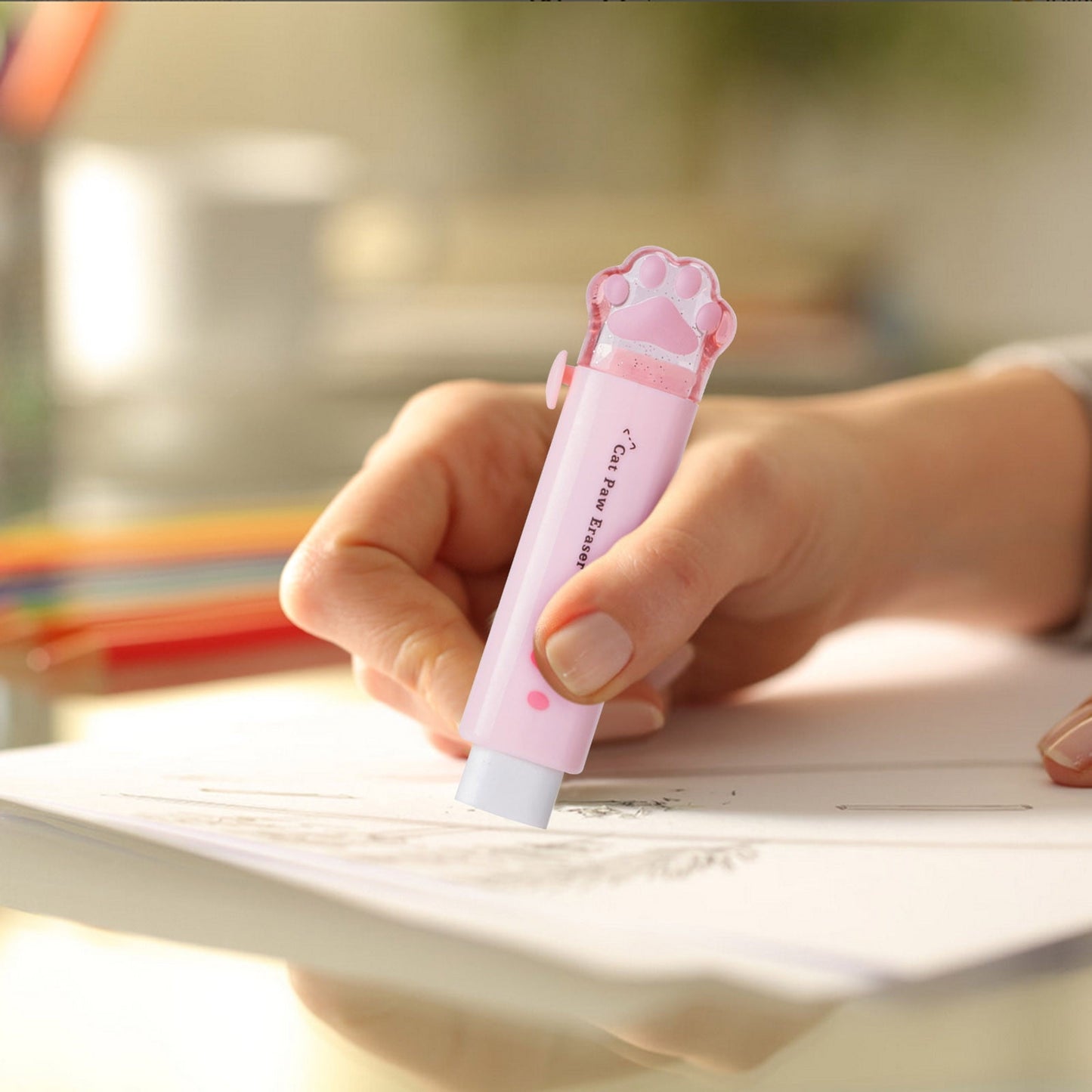 Tyidzon Erasers for Pencils 2 Pack, Cute Pencil Erasers for Office, Erasers for Drawing Sketching Pink V1189-LWWAL-20260325-01146
