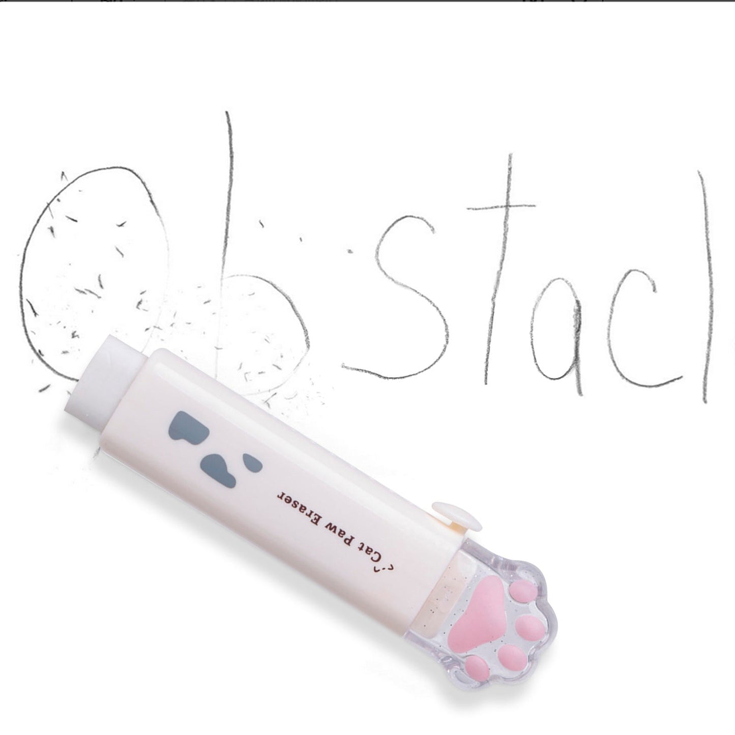 Tyidzon Erasers for Pencils 2 Pack, Cute Pencil Erasers for Office, Erasers for Drawing Sketching White V1189-LWWAL-20260325-01147