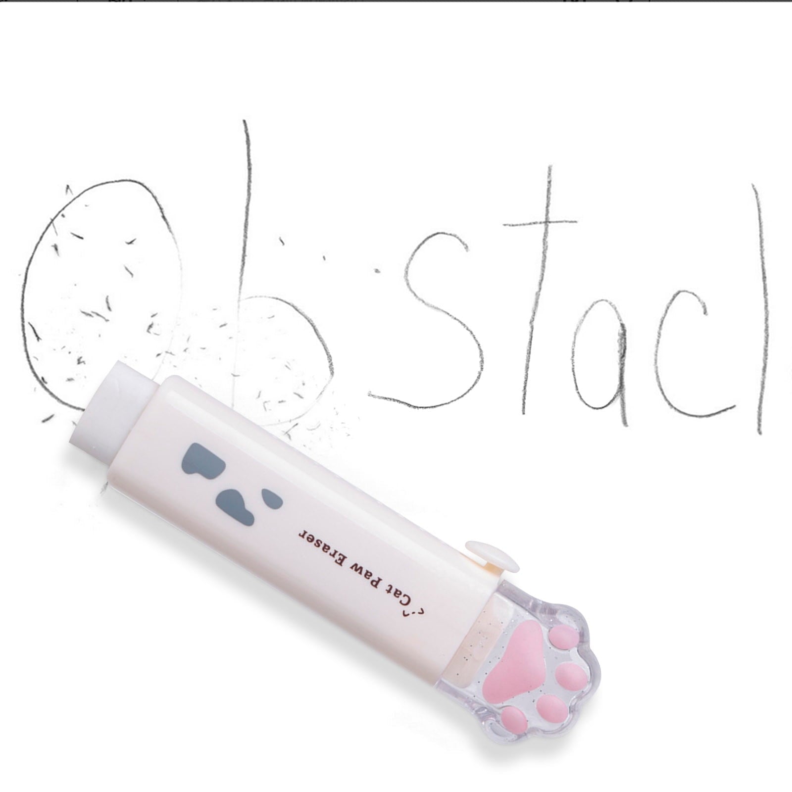 Tyidzon Erasers for Pencils 2 Pack, Cute Pencil Erasers for Office, Erasers for Drawing Sketching White V1189-LWWAL-20260325-01147