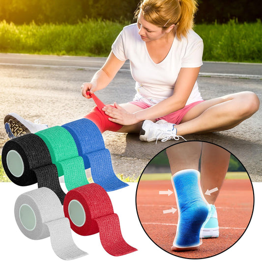Tyidzon 3 Rolls Kinesiology Tape, 3 Colors 1 Inch x 14.8 Feet Athletic Tape, Elastic Muscle Tape, Sports V1189-LWWAL-20260325-01187