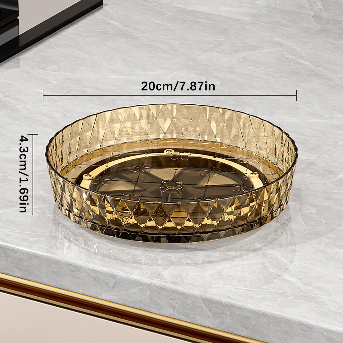 Xuniizn Multipurpose Lazy Susan Organizer - 360 Rotating Spice Rack Turntable for Kitchen Cabinet Storage & V1189-LWWAL-20260325-01200