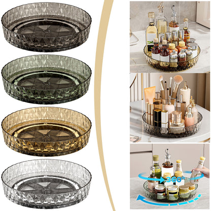 Xuniizn Multipurpose Lazy Susan Organizer - 360 Rotating Spice Rack Turntable for Kitchen Cabinet Storage & V1189-LWWAL-20260325-01203