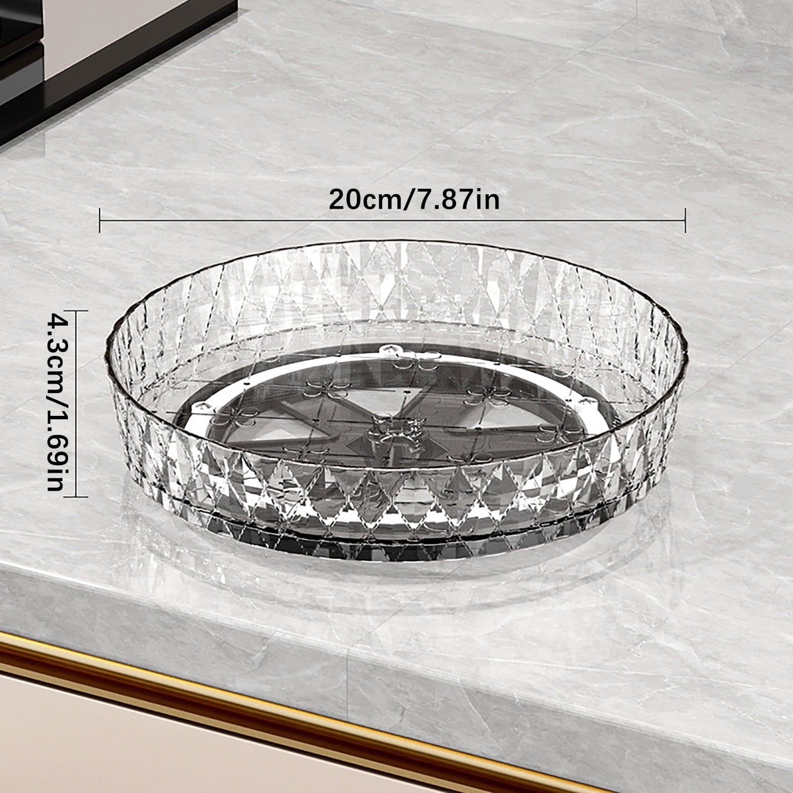 Xuniizn Multipurpose Lazy Susan Organizer - 360 Rotating Spice Rack Turntable for Kitchen Cabinet Storage & V1189-LWWAL-20260325-01203