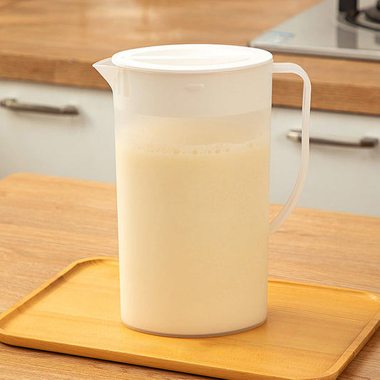 PALIFEUR Water Pitcher with Lid, 2 L Plastic Pitcher for Tea & Juice Water, Hot/Cold Water Jug, Tea Pitcher, V1189-LWWAL-20260325-01219
