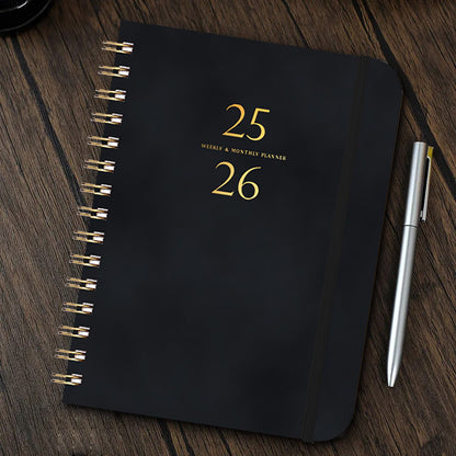 Xuniizn Academic Planner 2025-2026, Daily, Weekly & Monthly Planner, Journaling Notebooks for Work, Spiral V1189-LWWAL-20260325-01226