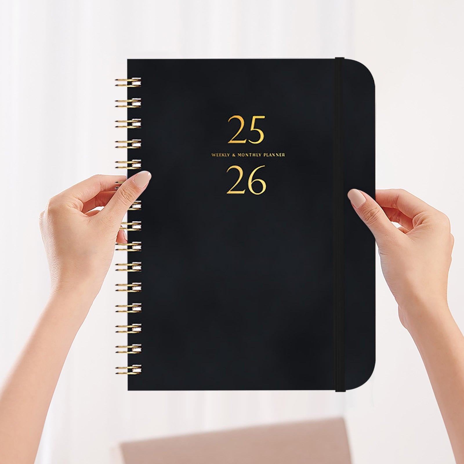 Xuniizn Academic Planner 2025-2026, Daily, Weekly & Monthly Planner, Journaling Notebooks for Work, Spiral V1189-LWWAL-20260325-01226