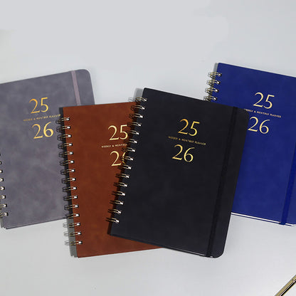 Xuniizn Academic Planner 2025-2026, Daily, Weekly & Monthly Planner, Journaling Notebooks for Work, Spiral V1189-LWWAL-20260325-01226