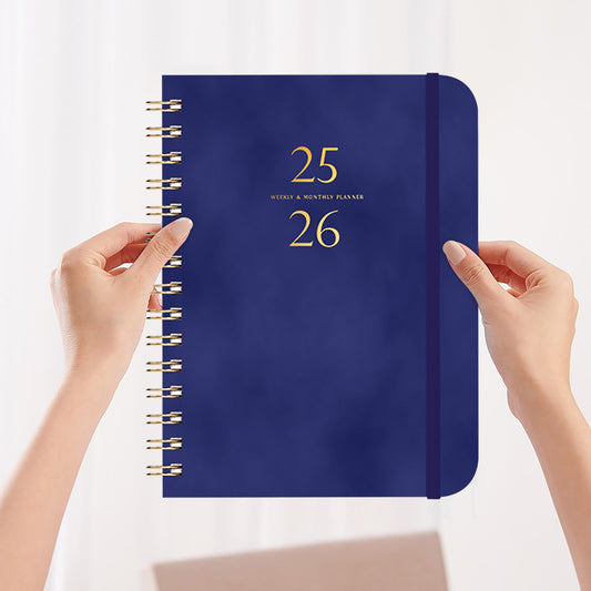Xuniizn Academic Planner 2025-2026, Daily, Weekly & Monthly Planner, Journaling Notebooks for Work, Spiral V1189-LWWAL-20260325-01229