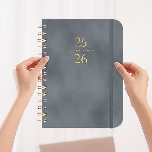 Xuniizn Academic Planner 2025-2026, Daily, Weekly & Monthly Planner, Journaling Notebooks for Work, Spiral V1189-LWWAL-20260325-01230