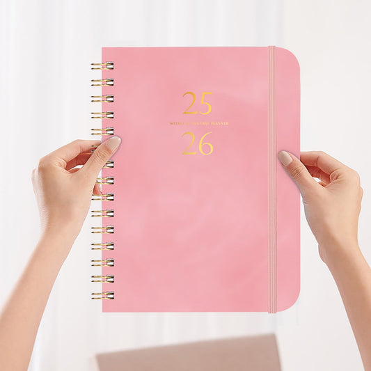 Xuniizn Academic Planner 2025-2026, Daily, Weekly & Monthly Planner, Journaling Notebooks for Work, Spiral V1189-LWWAL-20260325-01231