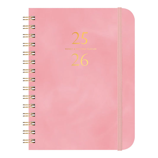 Xuniizn Academic Planner 2025-2026, Daily, Weekly & Monthly Planner, Journaling Notebooks for Work, Spiral V1189-LWWAL-20260325-01231