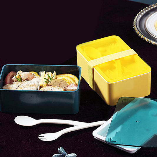 Xuniizn Bento Box Adult Lunch Box, Containers for Adults Men Women, Lunchable Food Container with Utensils, V1189-LWWAL-20260325-01250