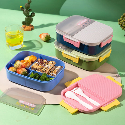 Xuniizn Bento Box Adult Lunch Box, Containers for Adults Men Women, Lunchable Food Container with Utensils, V1189-LWWAL-20260325-01255