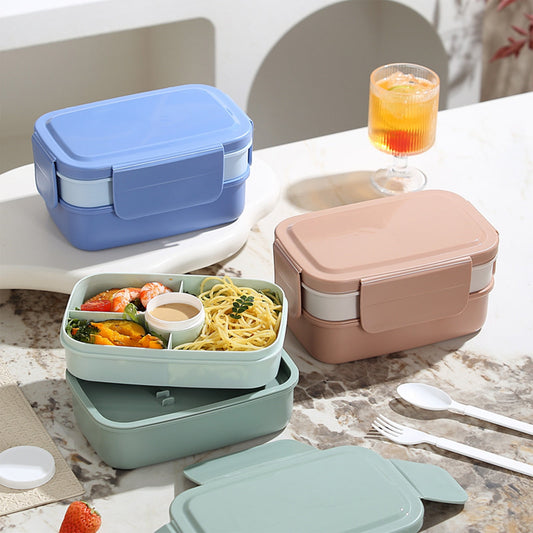 Xuniizn Bento Box Adult Lunch Box, Containers for Adults Men Women, Lunchable Food Container with Utensils, V1189-LWWAL-20260325-01256