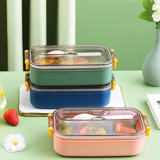 Xuniizn Bento Box Adult Lunch Box, Containers for Adults Men Women, Lunchable Food Container with Utensils, V1189-LWWAL-20260325-01265