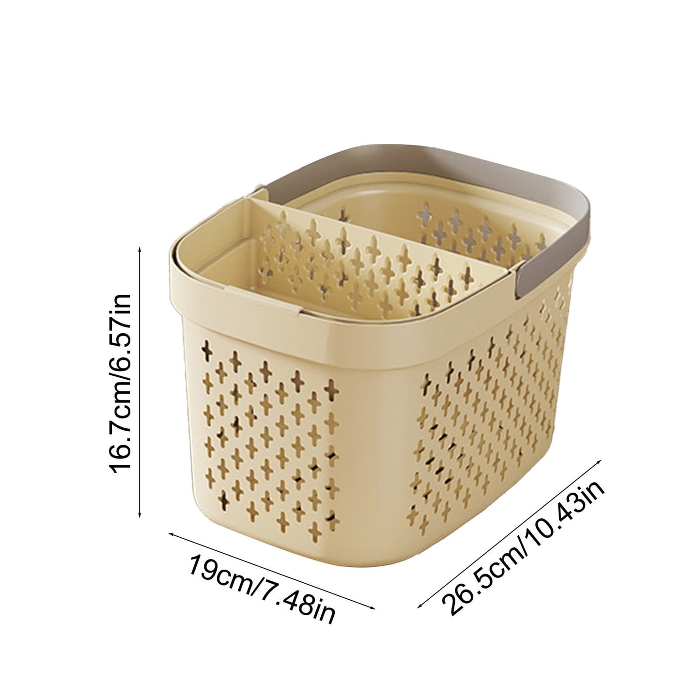Xuniizn Plastic Shower Caddy Portable Bucket, Cleaning Shower Basket with Handle Compartments Storage V1189-LWWAL-20260325-01273