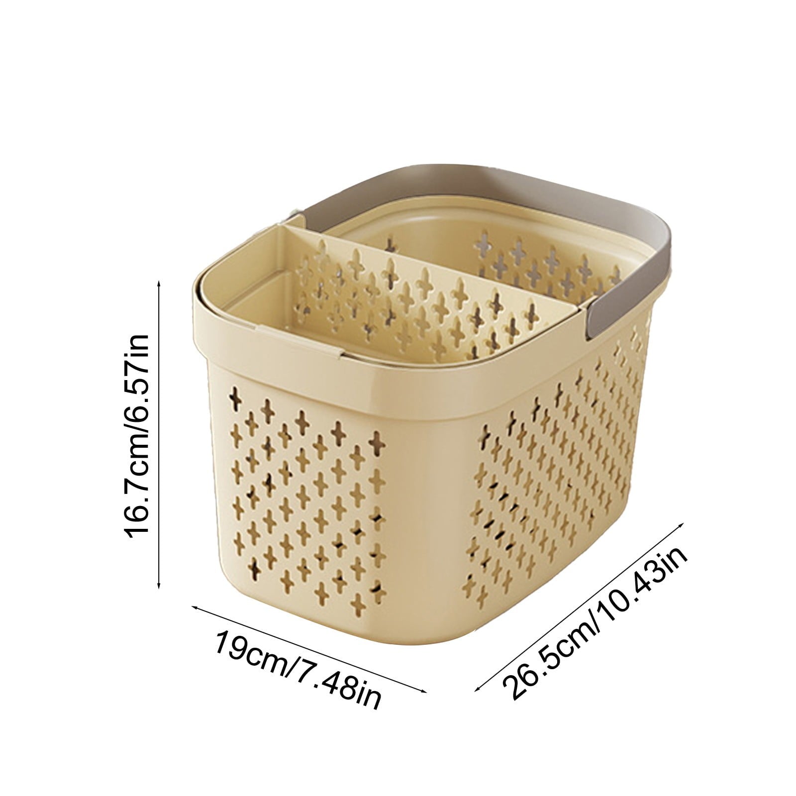 Xuniizn Plastic Shower Caddy Portable Bucket, Cleaning Shower Basket with Handle Compartments Storage V1189-LWWAL-20260325-01273