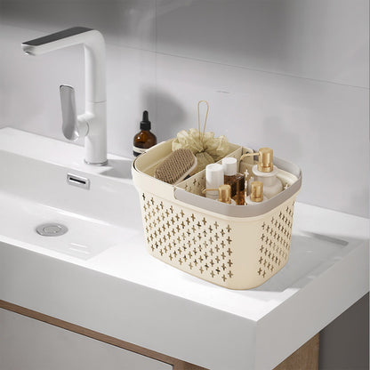 Xuniizn Plastic Shower Caddy Portable Bucket, Cleaning Shower Basket with Handle Compartments Storage V1189-LWWAL-20260325-01273
