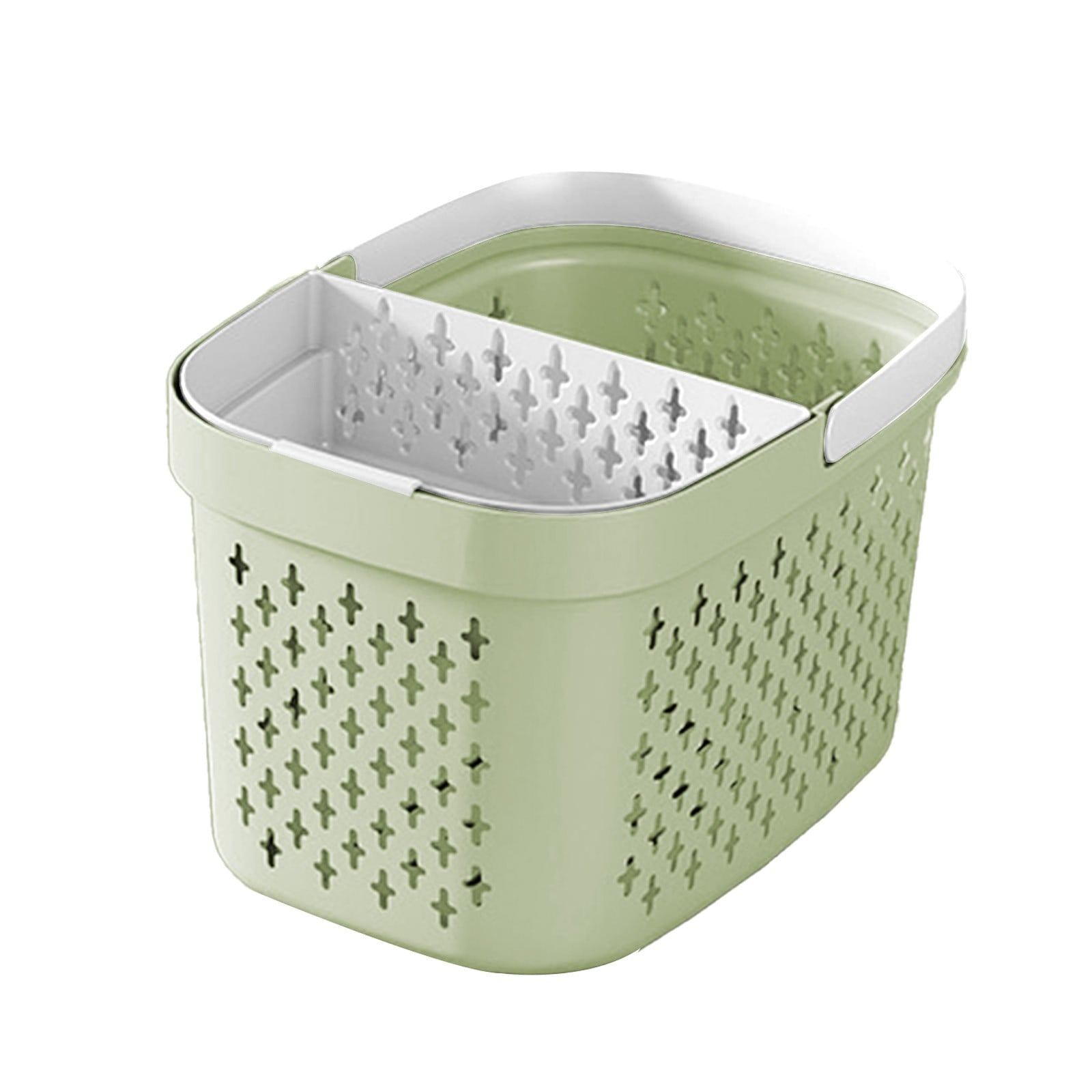 Xuniizn Plastic Shower Caddy Portable Bucket, Cleaning Shower Basket with Handle Compartments Storage V1189-LWWAL-20260325-01274