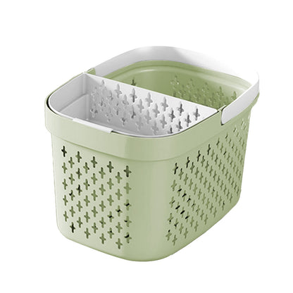 Xuniizn Plastic Shower Caddy Portable Bucket, Cleaning Shower Basket with Handle Compartments Storage V1189-LWWAL-20260325-01274