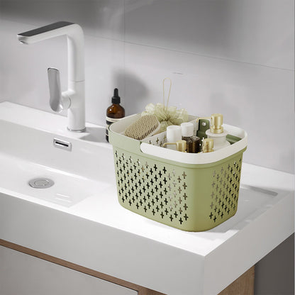 Xuniizn Plastic Shower Caddy Portable Bucket, Cleaning Shower Basket with Handle Compartments Storage V1189-LWWAL-20260325-01274