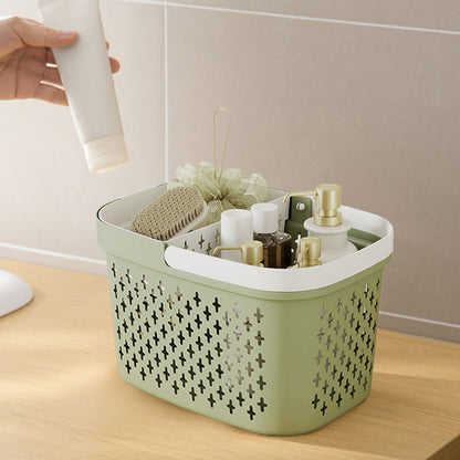 Xuniizn Plastic Shower Caddy Portable Bucket, Cleaning Shower Basket with Handle Compartments Storage V1189-LWWAL-20260325-01274