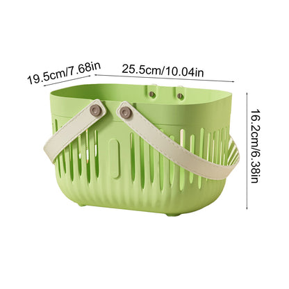 Xuniizn Plastic Shower Caddy Portable Bucket, Cleaning Shower Basket with Handle Compartments Storage V1189-LWWAL-20260325-01276