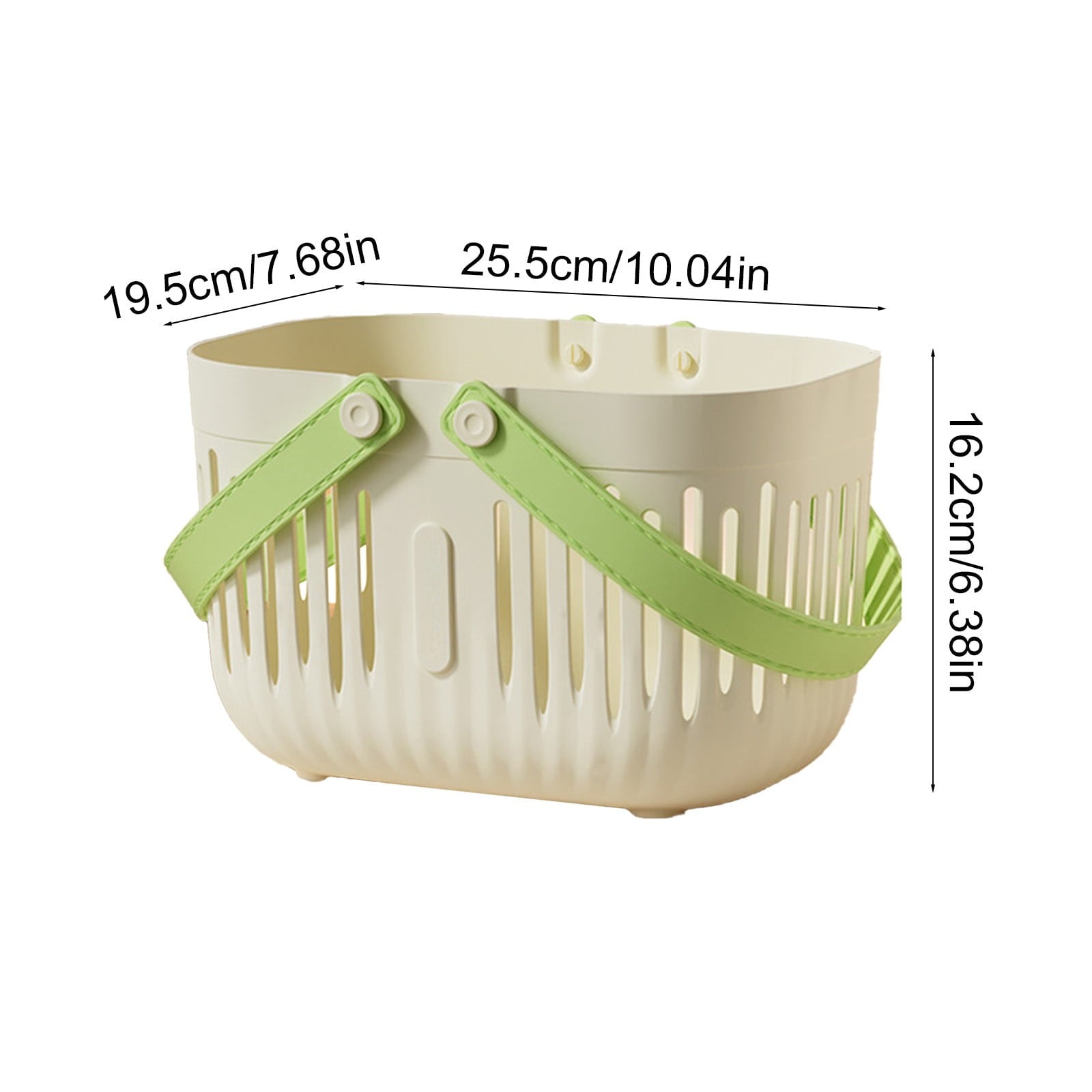 Xuniizn Plastic Shower Caddy Portable Bucket, Cleaning Shower Basket with Handle Compartments Storage V1189-LWWAL-20260325-01277