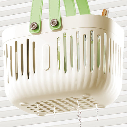 Xuniizn Plastic Shower Caddy Portable Bucket, Cleaning Shower Basket with Handle Compartments Storage V1189-LWWAL-20260325-01277