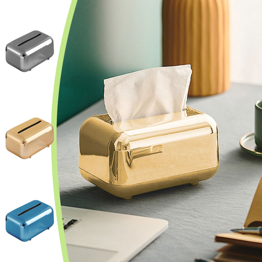 Xuniizn Tissue Box Cover Square 6x4x5" - Acrylic Tissue Box Holder, Elegant Tissue Holder & Napkin Dispenser V1189-LWWAL-20260325-01281