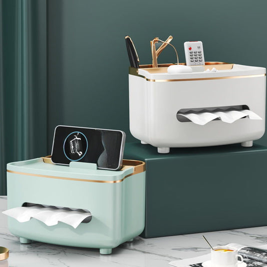 Xuniizn Tissue Box Cover Square 6x4x5" - Acrylic Tissue Box Holder, Elegant Tissue Holder & Napkin Dispenser V1189-LWWAL-20260325-01285