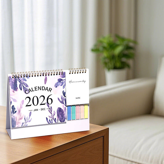 Dmlowu 2026 Desk Calendar - 8x10 inch Desk Calendar 2026-2027, 12 Months Desk Calendar Runs From January 2026 V1189-LWWAL-20260325-01289