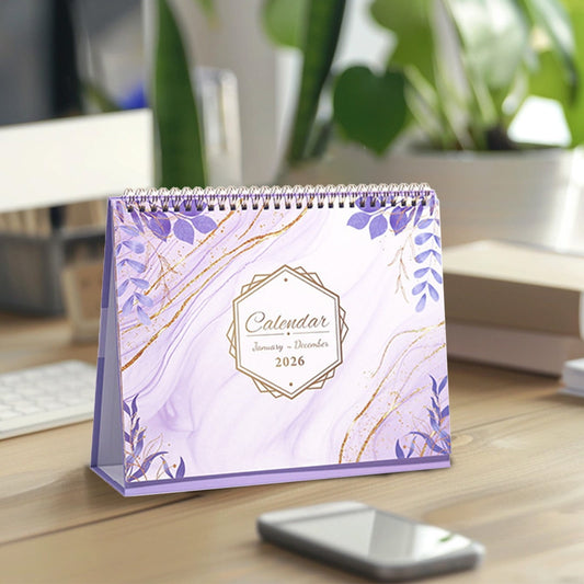 Dmlowu 2026 Desk Calendar - 8x10 inch Desk Calendar 2026-2027, 12 Months Desk Calendar Runs From January 2026 V1189-LWWAL-20260325-01295
