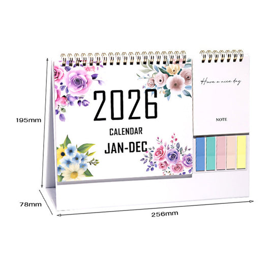 Dmlowu 2026 Desk Calendar - 8x10 inch Desk Calendar 2026-2027, 12 Months Desk Calendar Runs From January 2026 V1189-LWWAL-20260325-01301