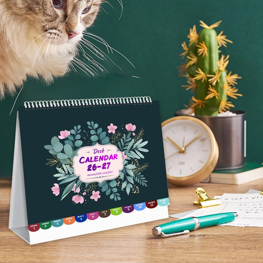 Dmlowu 2026 Desk Calendar - 8x10 inch Desk Calendar 2026-2027, 12 Months Desk Calendar Runs From January 2026 V1189-LWWAL-20260325-01308