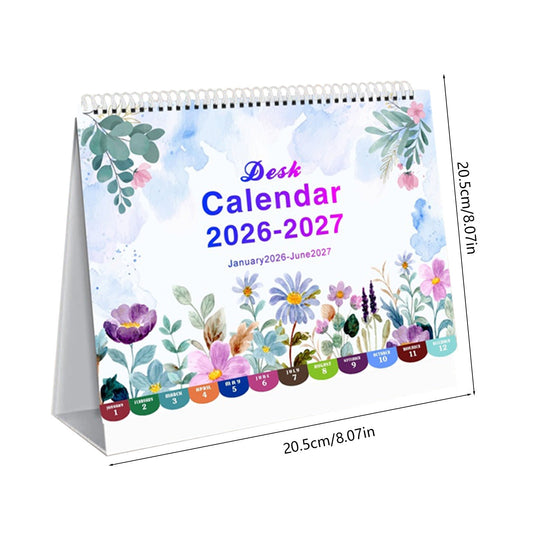 Dmlowu 2026 Desk Calendar - 8x10 inch Desk Calendar 2026-2027, 12 Months Desk Calendar Runs From January 2026 V1189-LWWAL-20260325-01309