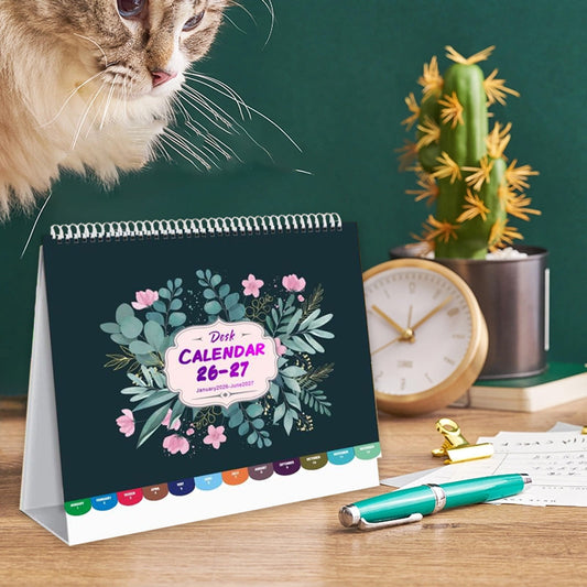 Dmlowu 2026 Desk Calendar - 8x10 inch Desk Calendar 2026-2027, 12 Months Desk Calendar Runs From January 2026 V1189-LWWAL-20260325-01313