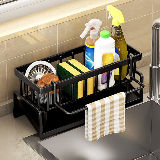 PALIFEUR Sponge Holder for Kitchen Sink, Kitchen Sink Organizer Rustproof 304 Stainless Steel Detachable V1189-LWWAL-20260325-01320