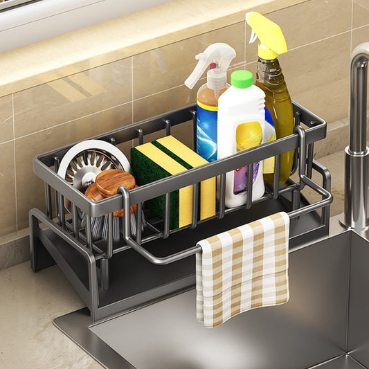 PALIFEUR Sponge Holder for Kitchen Sink, Kitchen Sink Organizer Rustproof 304 Stainless Steel Detachable V1189-LWWAL-20260325-01321