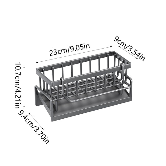 PALIFEUR Sponge Holder for Kitchen Sink, Kitchen Sink Organizer Rustproof 304 Stainless Steel Detachable V1189-LWWAL-20260325-01321