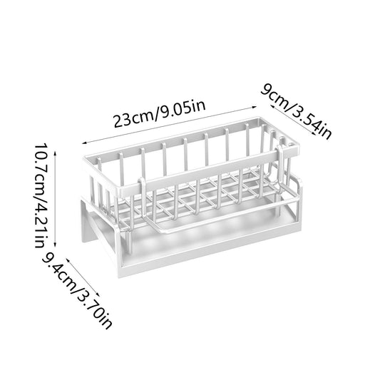 PALIFEUR Sponge Holder for Kitchen Sink, Kitchen Sink Organizer Rustproof 304 Stainless Steel Detachable V1189-LWWAL-20260325-01322