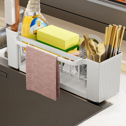 Kitchen sink sponge rack, kitchen sink storage rack, rust-proof detachable dishcloth rack, sink storage rack, V1189-LWWAL-20260325-01329