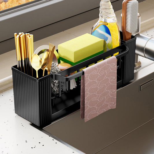 PALIFEUR Sponge Holder for Kitchen Sink, Kitchen Sink Organizer Rustproof 304 Stainless Steel Detachable V1189-LWWAL-20260325-01330