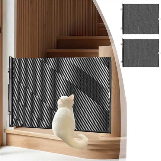 PALIFEUR Retractable Baby Gates for Stairs, 50"Wide Dog Gate for Doorways, 16"/20"Tall No-Punch Jumping Proof V1189-LWWAL-20260325-01334