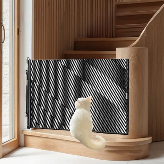 PALIFEUR Retractable Baby Gates for Stairs, 50"Wide Dog Gate for Doorways, 16"/20"Tall No-Punch Jumping Proof V1189-LWWAL-20260325-01335