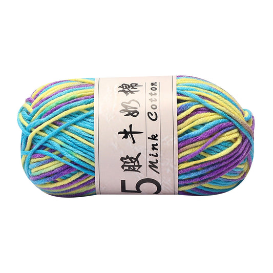 PALIFEUR Cotton Yarn Soft Cotton Yarn for Crocheting and Knitting, 1.76 oz/50g Multicolor Crochet yarn for V1189-LWWAL-20260325-01342