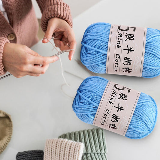 PALIFEUR Cotton Yarn Soft Cotton Yarn for Crocheting and Knitting, 1.76 oz/50g Multicolor Crochet yarn for V1189-LWWAL-20260325-01361