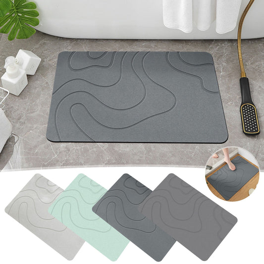 PALIFEUR Stone Bath Mat, 16x24" Quick Drying Diatomaceous Earth Bath Mat Super Absorbent Non Slip Stone Bath V1189-LWWAL-20260325-01372